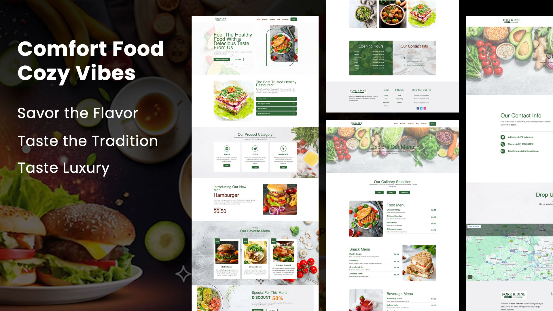 Fork and Dine website