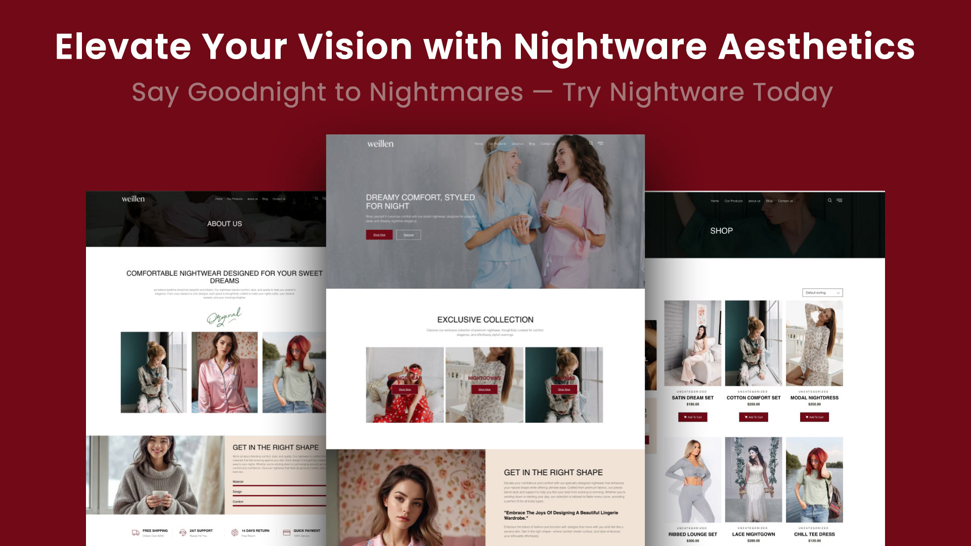 Weilen - e-commerce website